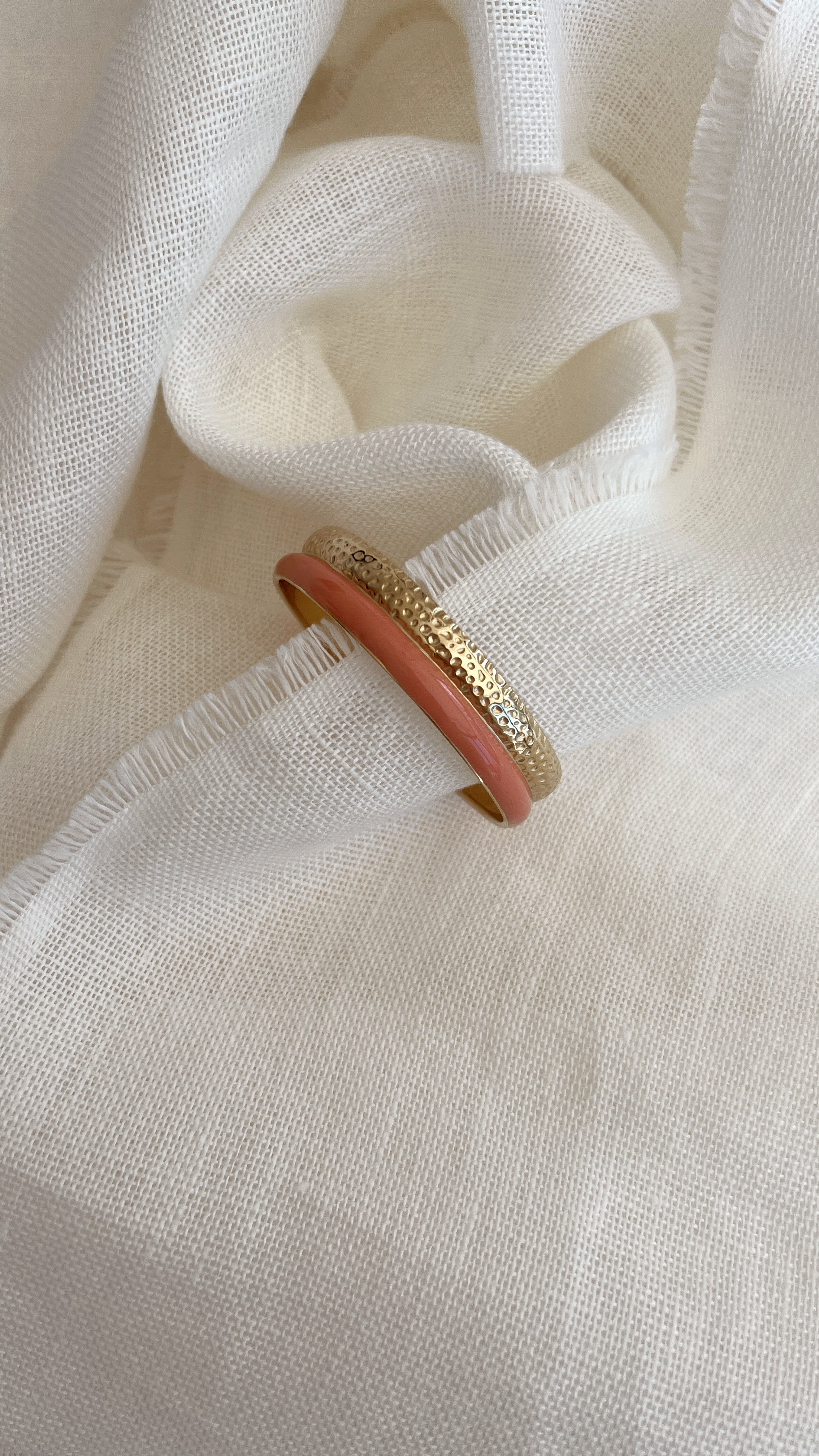 Gold and Pink Matta Bracelet