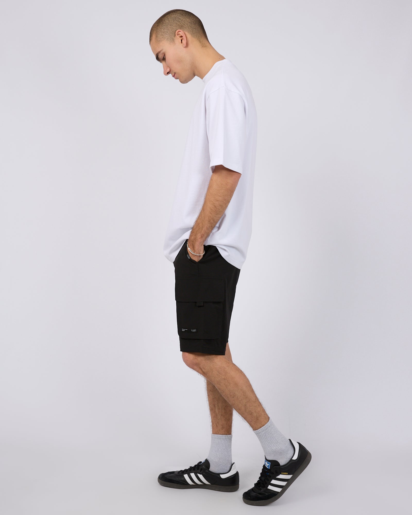 Cleaver Cargo Short Black