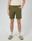 Tab Linen Short Khaki