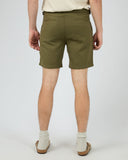 Tab Linen Short Khaki