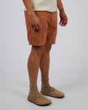 Tab Linen Short Tan