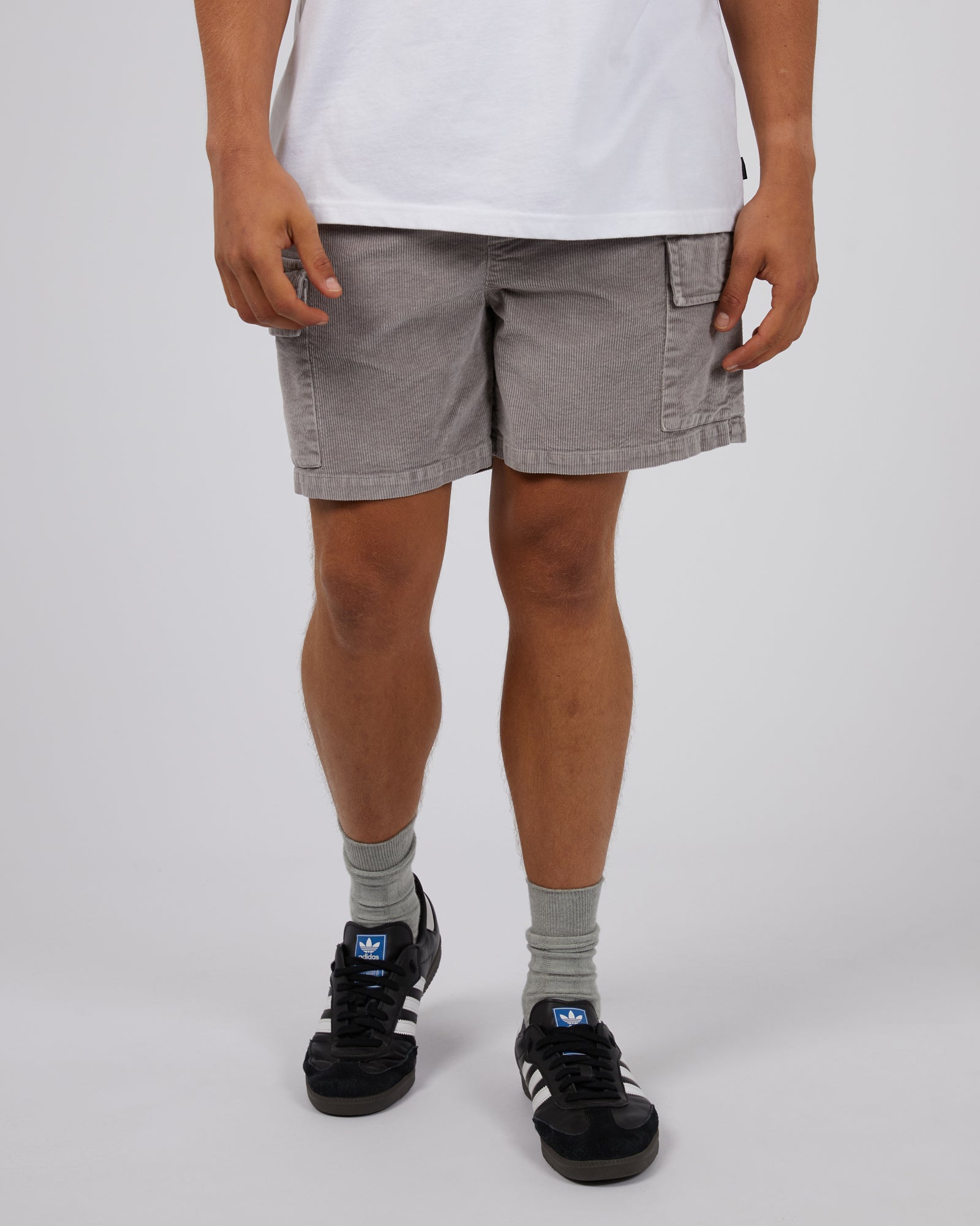 Cargo Cord Short Grey