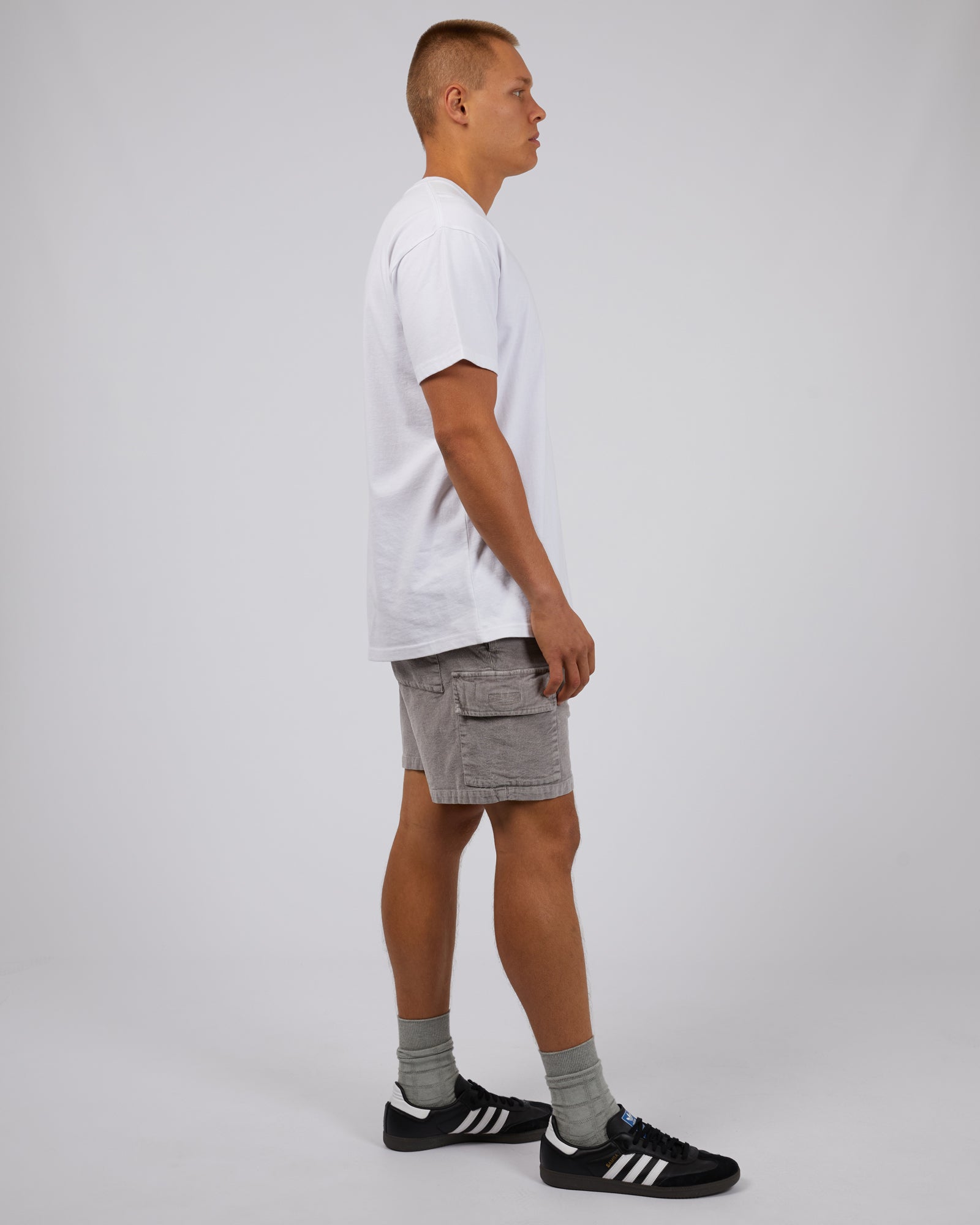 Cargo Cord Short Grey