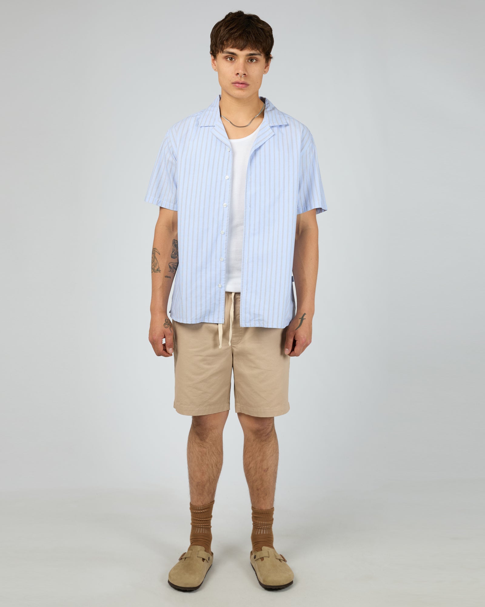 Lenny Stripe Shirt Light Blue