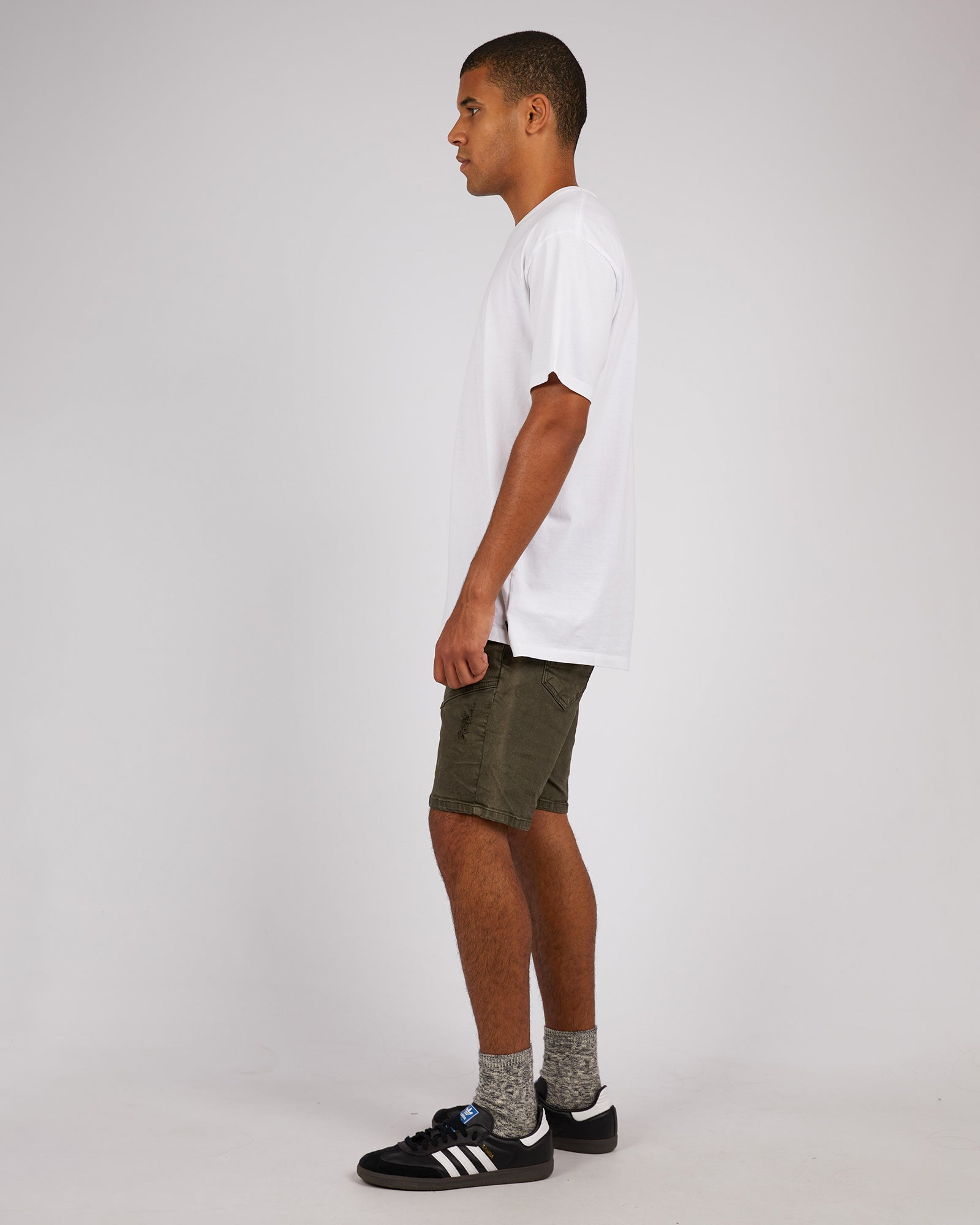 Soho Denim Short Trashed Khaki