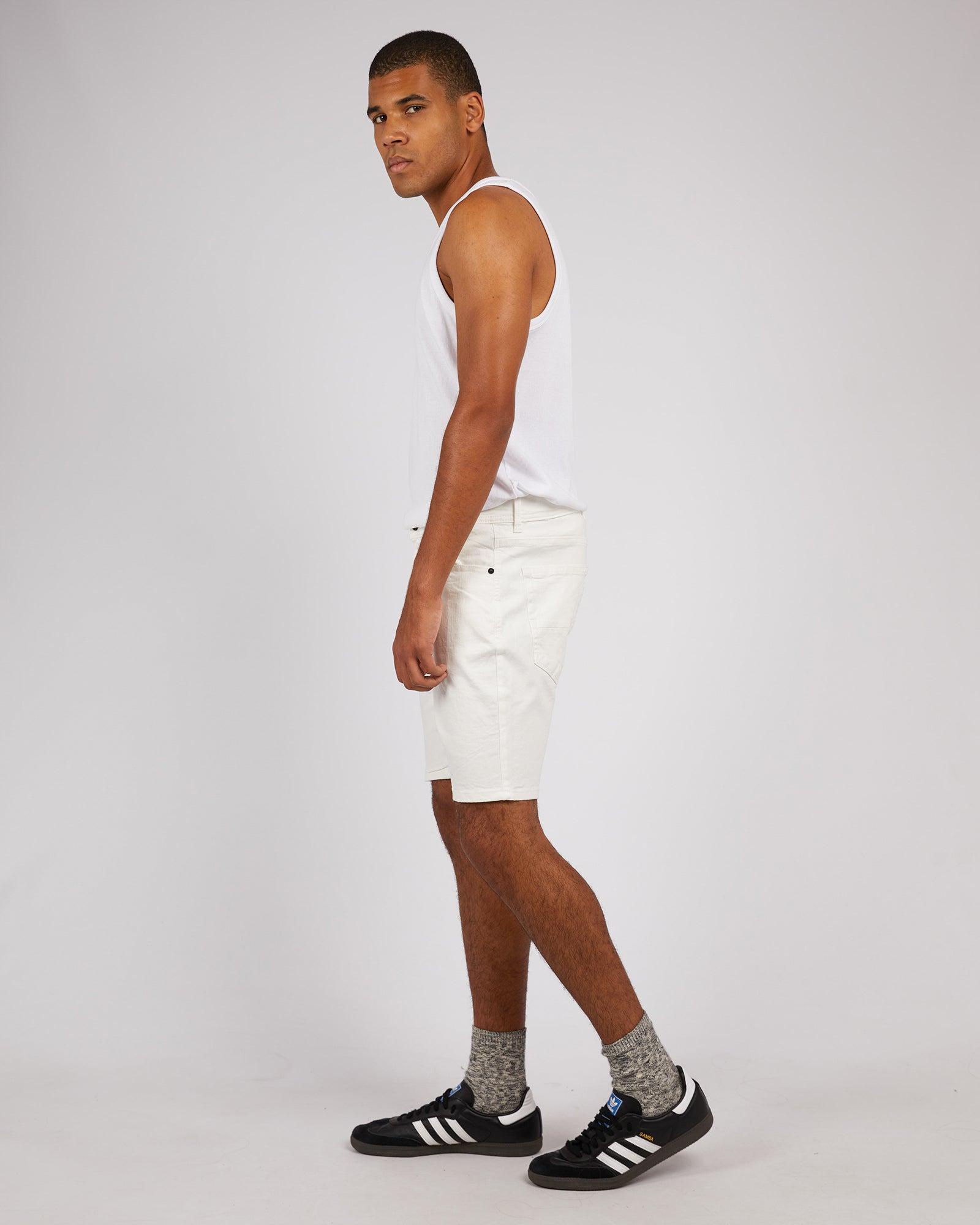 Shadow A2 Denim Short White