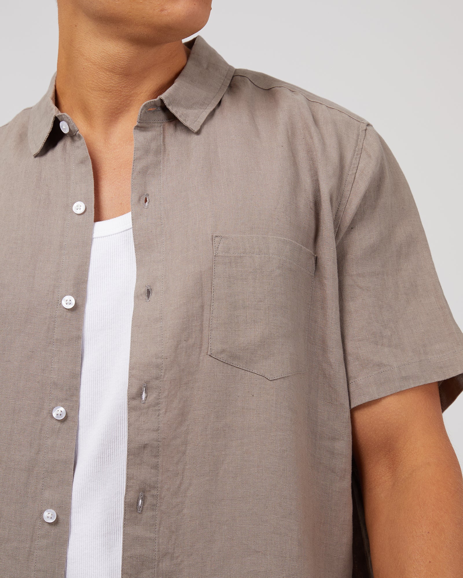 Linen Shirt Mushroom