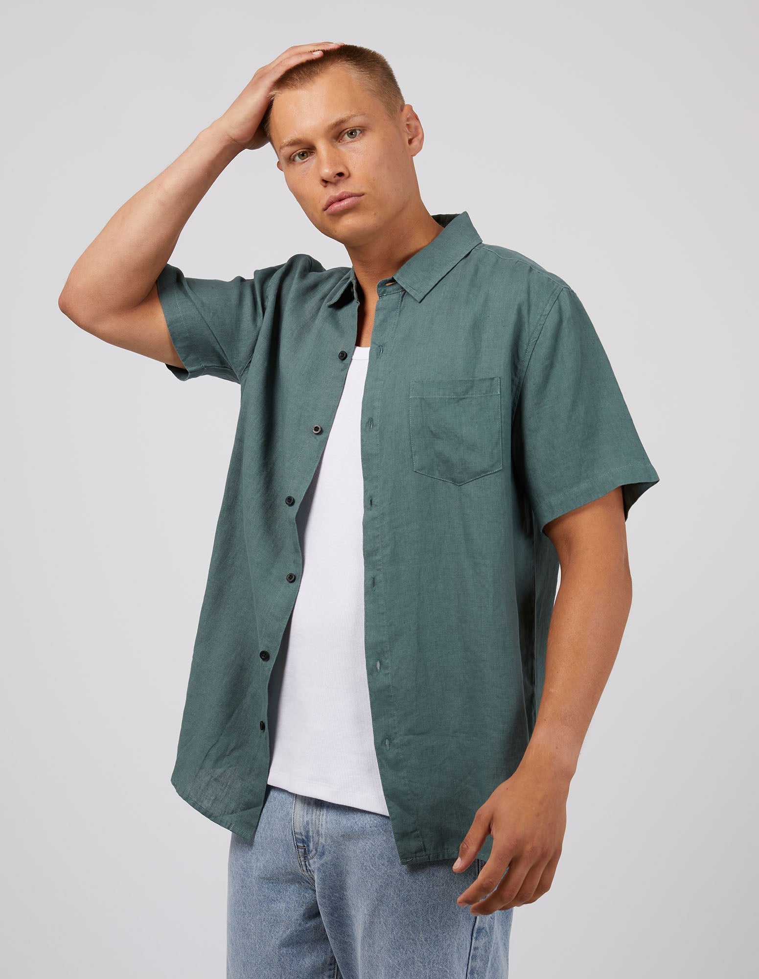 Linen Shirt Pine