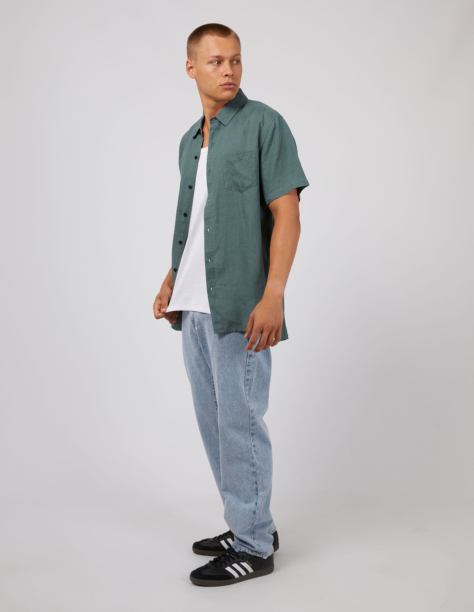 Linen Shirt Pine