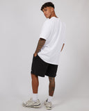 Track Fleece Short Washed Black