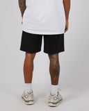 Track Fleece Short Washed Black