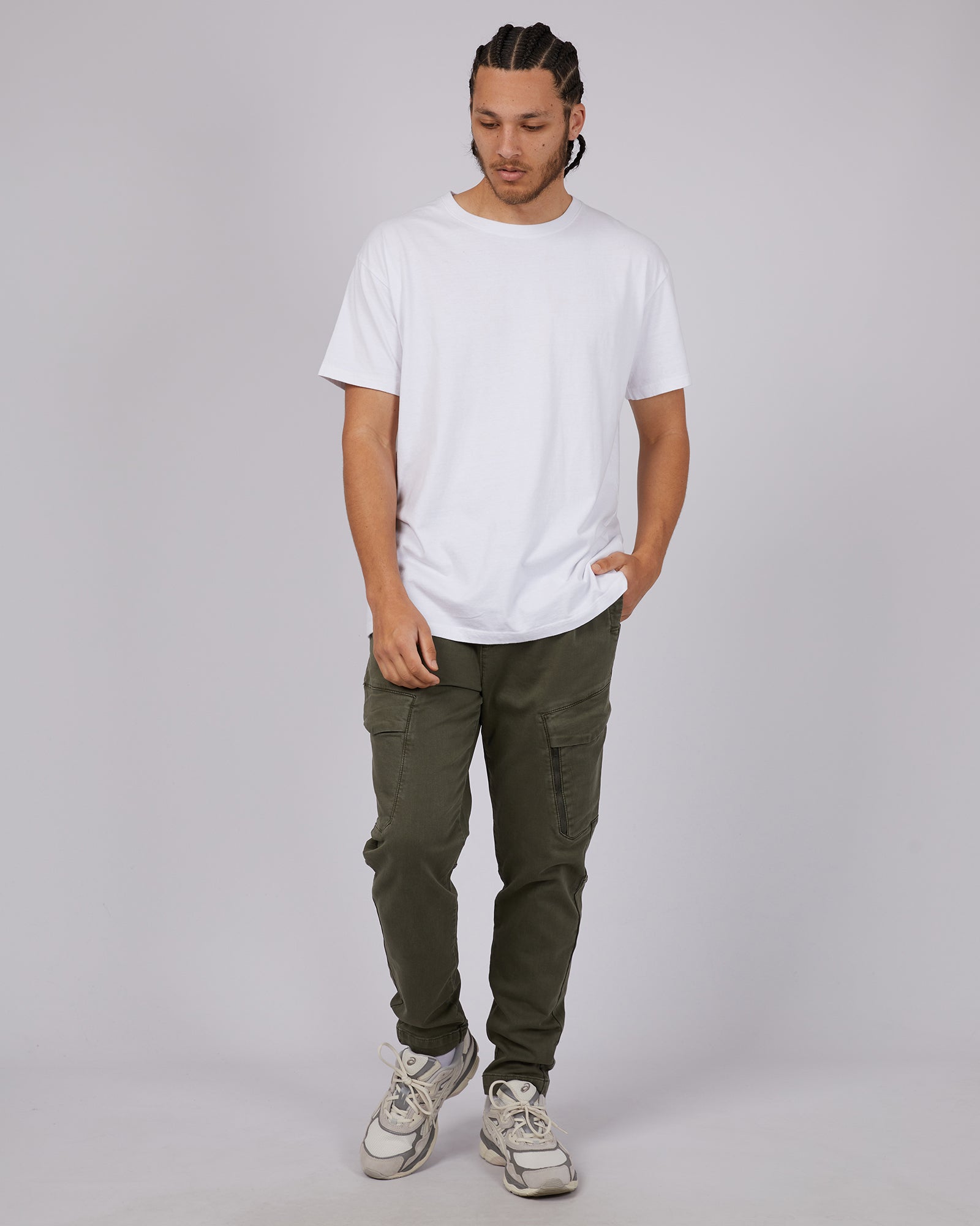 Inset Cargo Pant Khaki