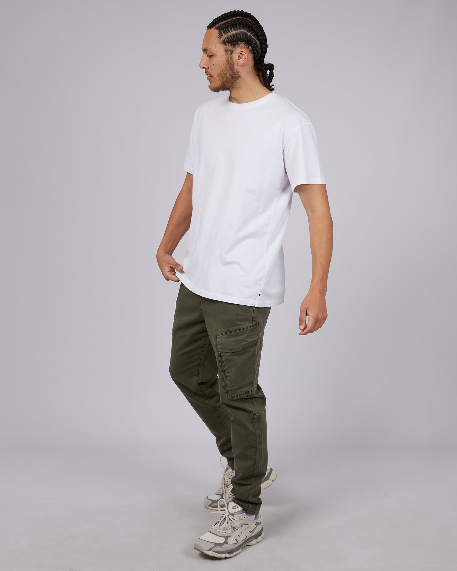 Inset Cargo Pant Khaki