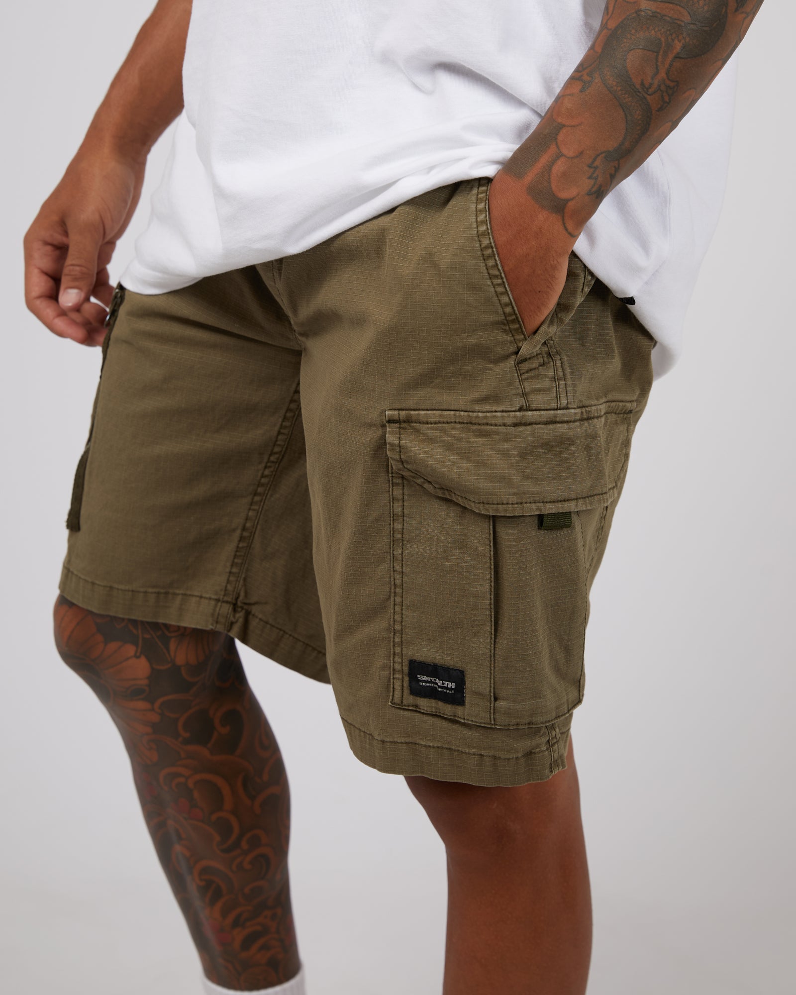 Ripstop Cargo Short Khaki