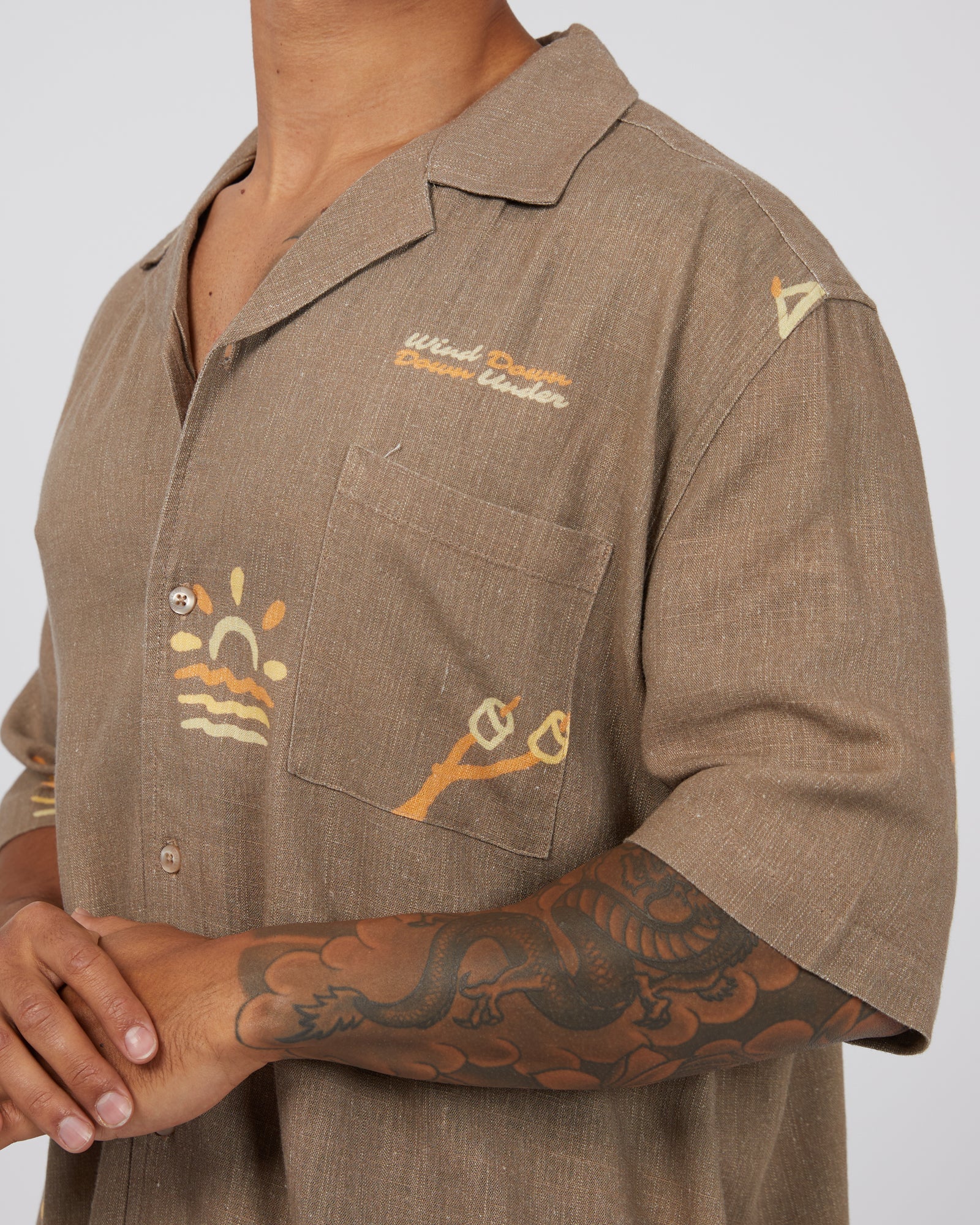 Wind Down Shirt Brown