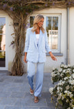 Light Blue Satin Gabriela Blazer