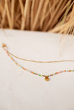 Multicolor and Golden Gunzo Anklet