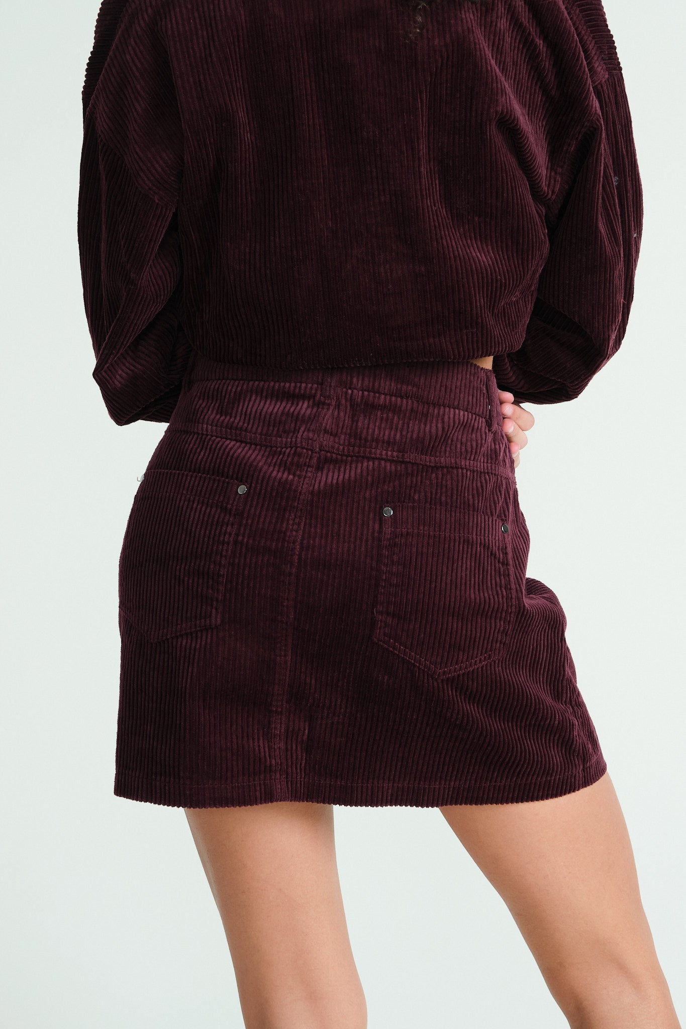 Burgundy Frederik Skirt