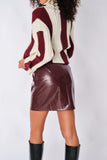 Burgundy Gavan Skirt