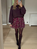 Burgundy Sisley Skirt