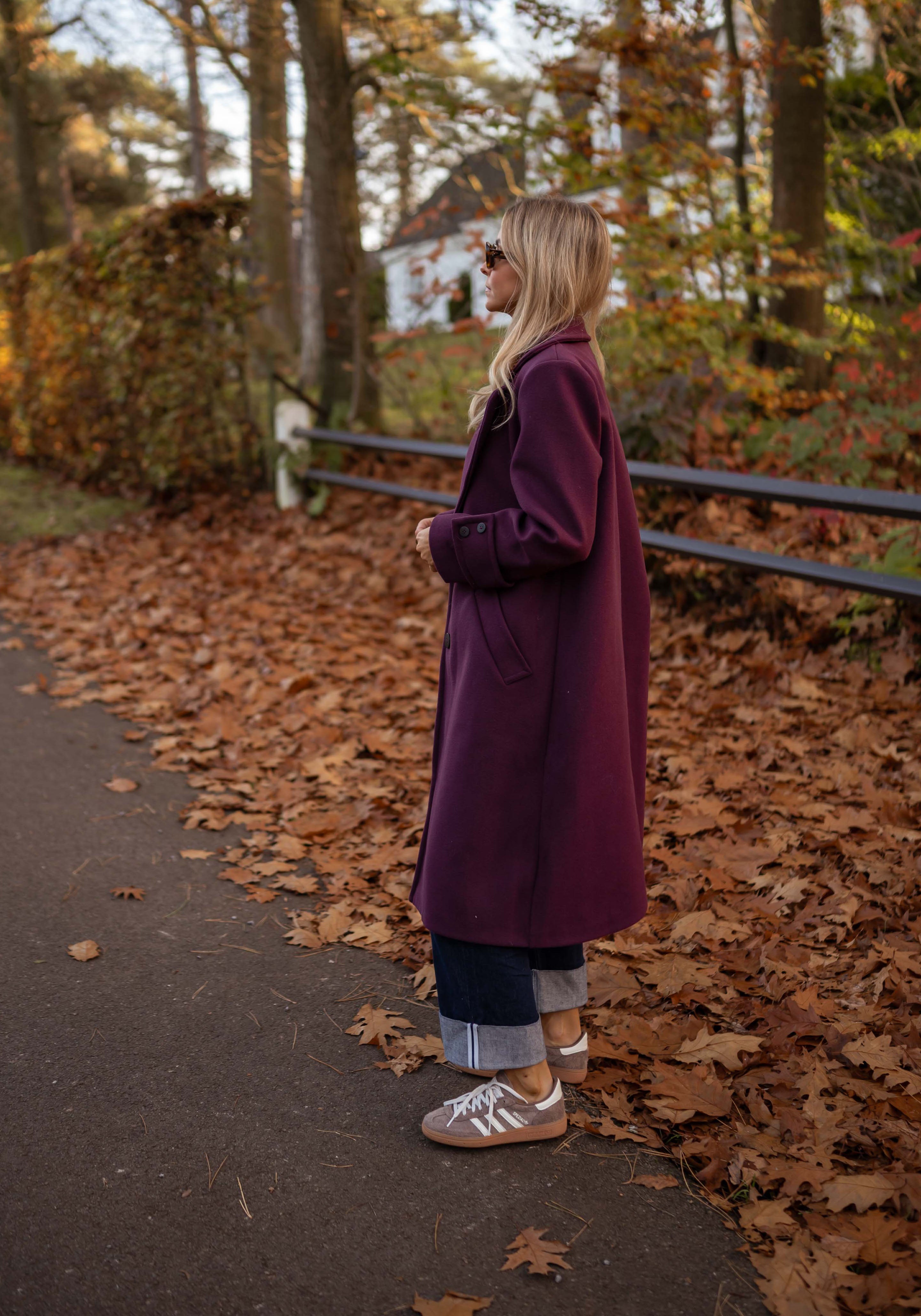 Burgundy Adam Coat