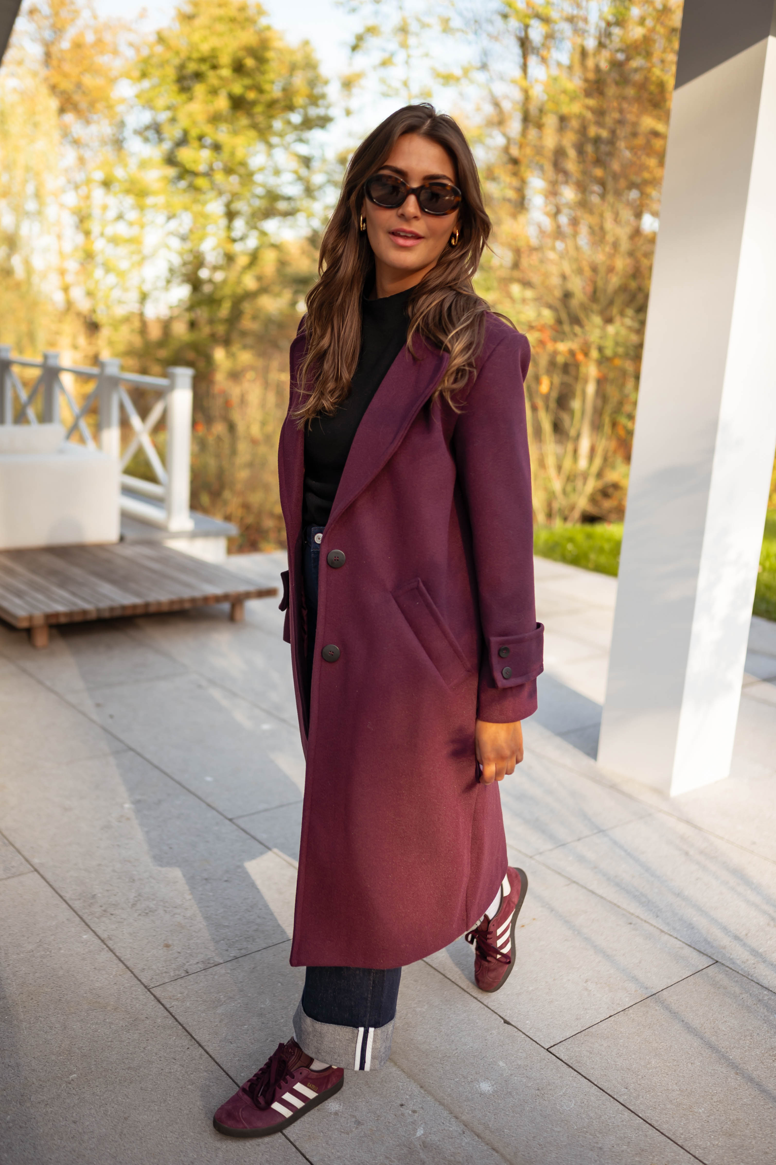 Burgundy Adam Coat