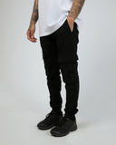 F1500 Slim Nylon Cargo Jogger Black