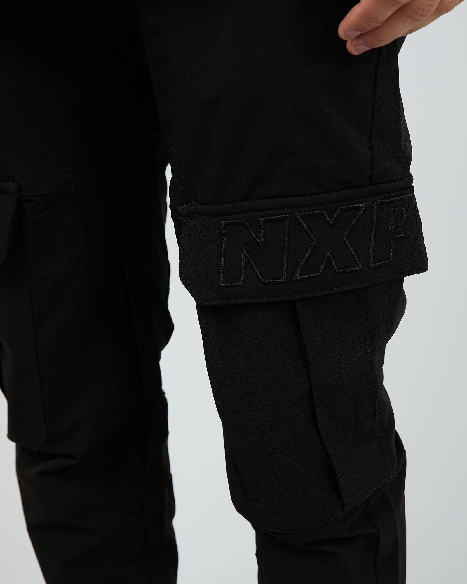 F1500 Slim Nylon Cargo Jogger Black