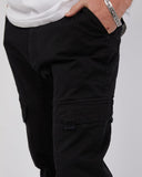 F100 Cargo Jogger Black