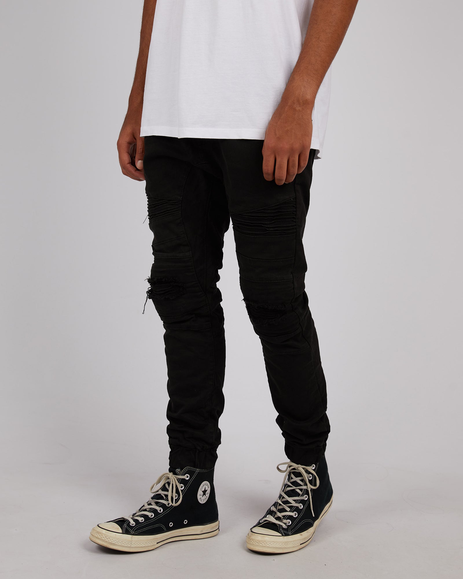 Viper Denim Jogger Black