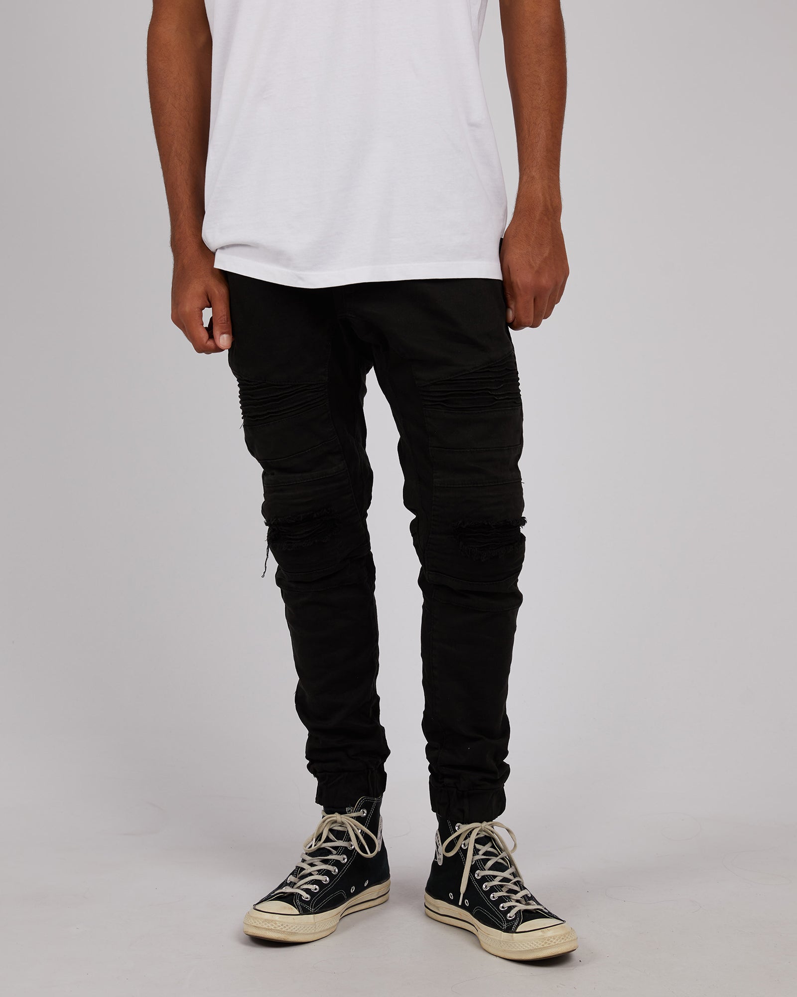 Viper Denim Jogger Black