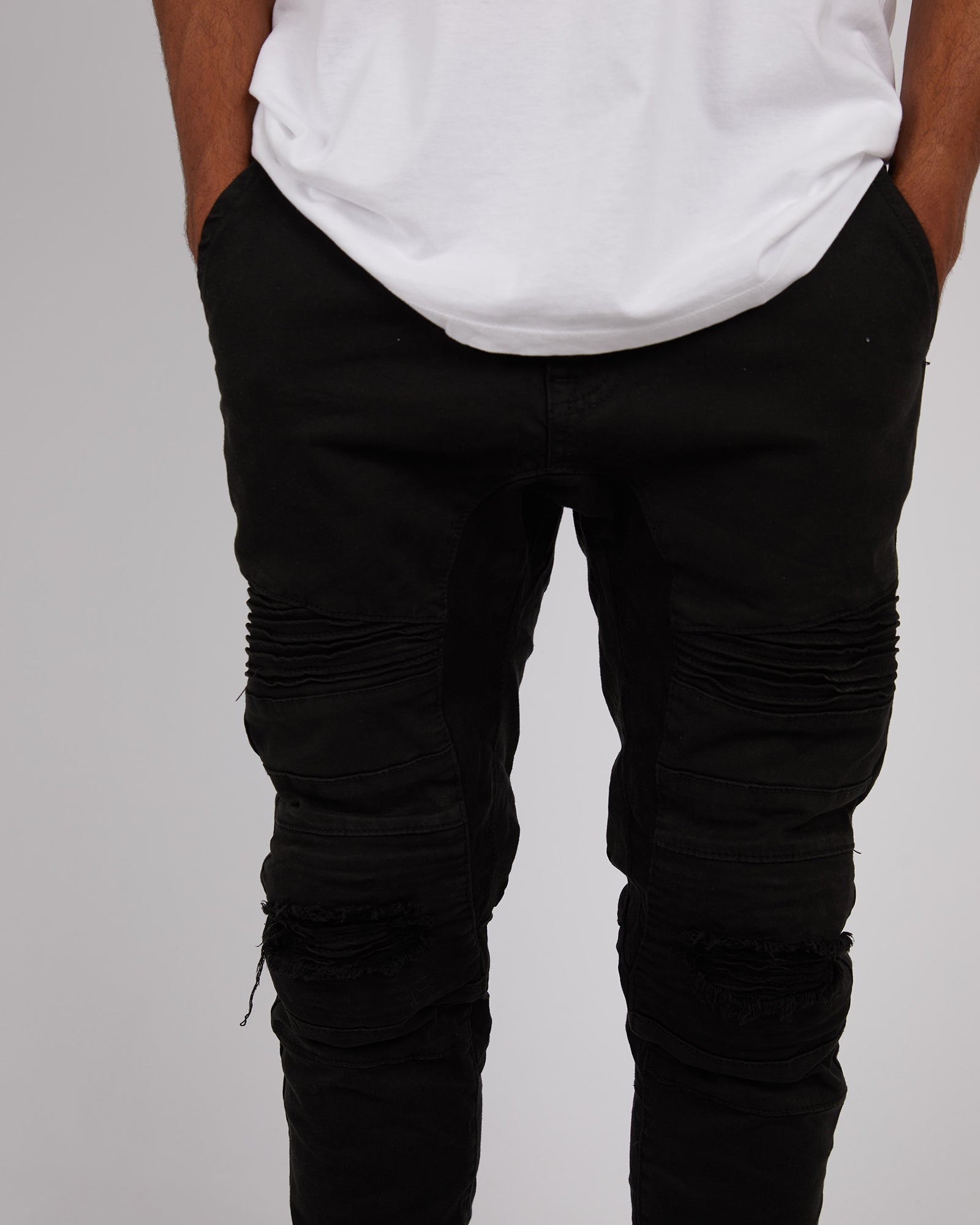 Viper Denim Jogger Black