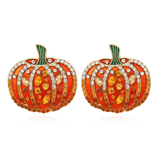 PUMPKIN ALLOY EARRINGS