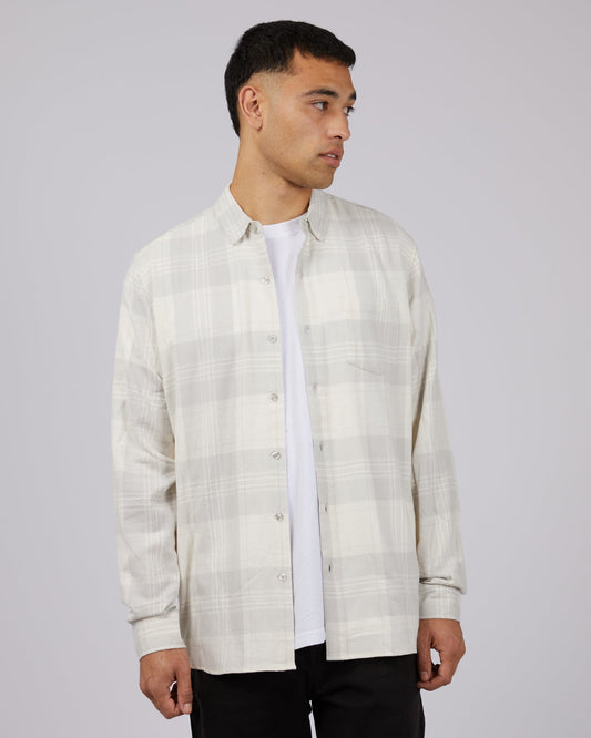 Apex Long Sleeve Shirt Grey Check