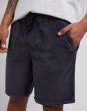 Cord Short Washed Black