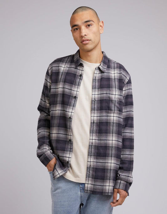 Tuned Long Sleeve Shirt Black Check