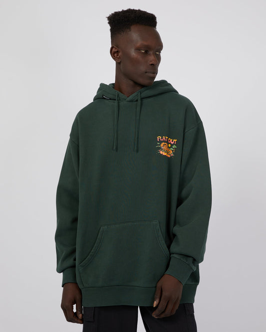 Flat Out Hoodie Bottle Green