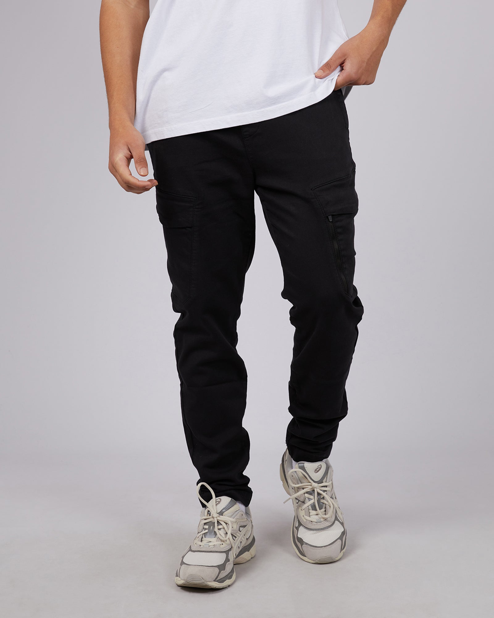 Inset Cargo Pant Black