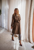 Chocolate Haron Trench Coat