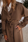 Chocolate Haron Trench Coat