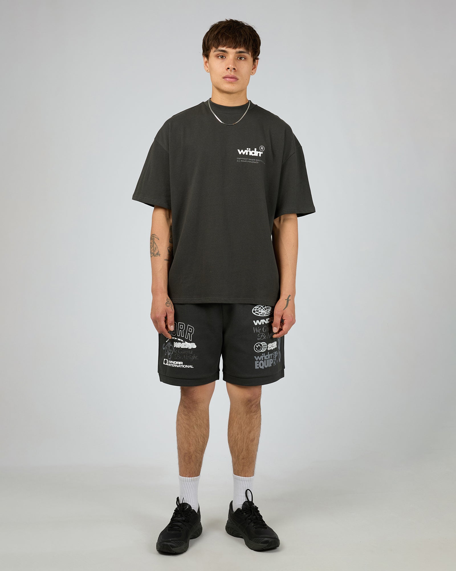 Represent Tech Trackshort Faded Black