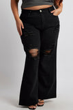 Black Wide Leg Jeans High Rise