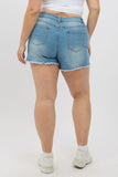 Denim Skinny Shorts High rise