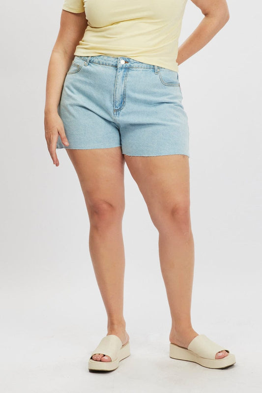 Denim Relaxed Shorts High Rise