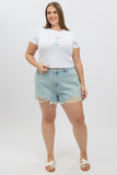 Denim Relaxed Shorts High Rise