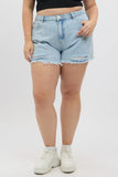 Denim Relaxed Shorts High Rise