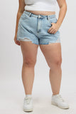 Denim Relaxed Shorts High Rise